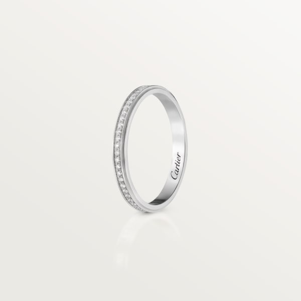 Cartier d’Amour 結婚戒指 鉑金，鑽石