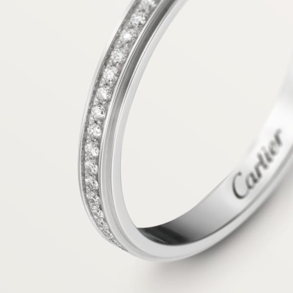 Cartier d’Amour 結婚戒指 鉑金，鑽石