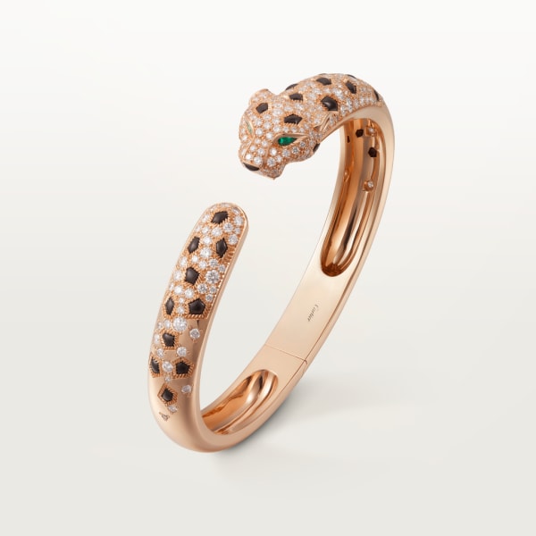 Panthère de Cartier bracelet Rose gold, onyx, emeralds, diamonds