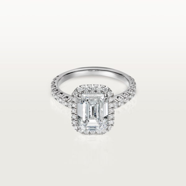 Cartier Destinée 單鑽戒指 鉑金，鑽石