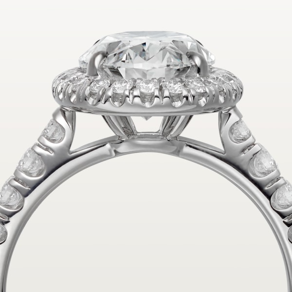 Cartier Destinée 單鑽戒指 鉑金，鑽石