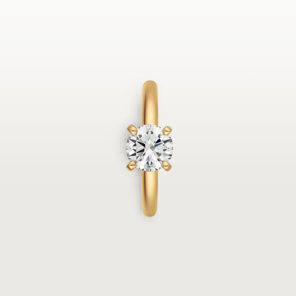 Solitaire 1895 單鑽戒指 18K黃金，鑽石