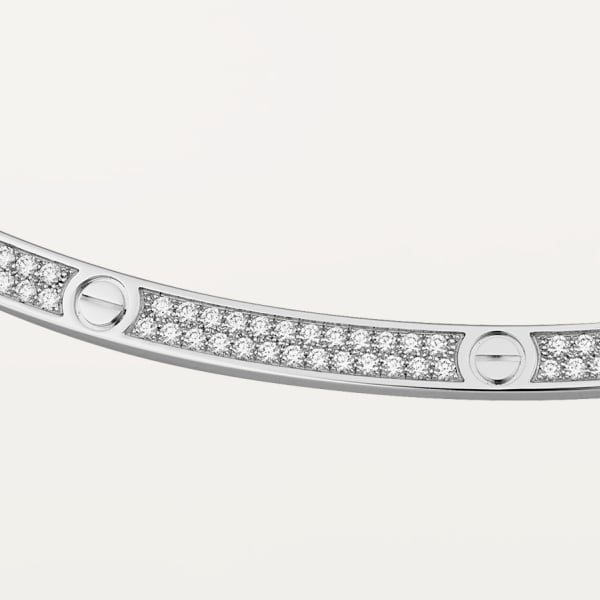 CRN7424352 - LOVE necklace - White gold 