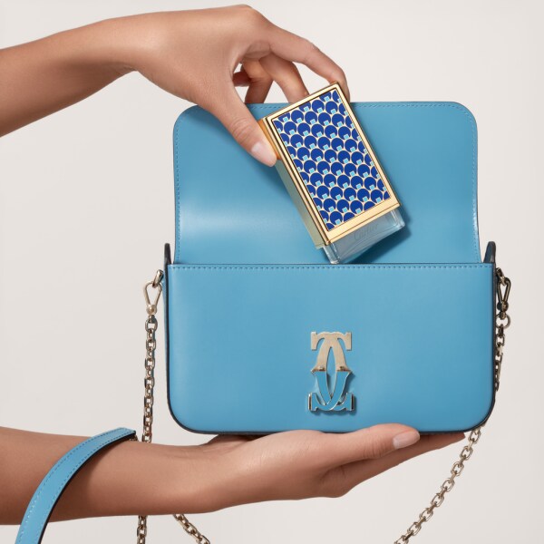 卡地亞 Nécessaires à Parfum - 藍色圓點圖案香水盒 香水精品