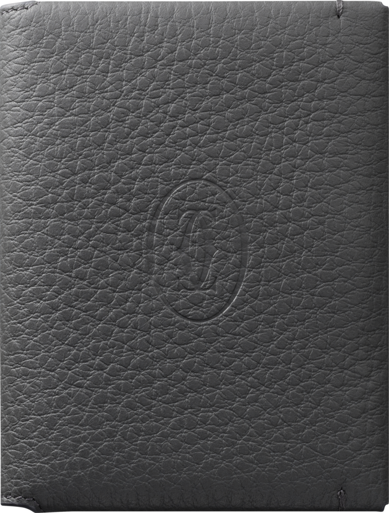Must de Cartier 信用卡夾，可容納4張信用卡深灰色粒面小牛皮