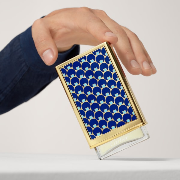 卡地亞 Nécessaires à Parfum - 藍色圓點圖案香水盒 香水精品