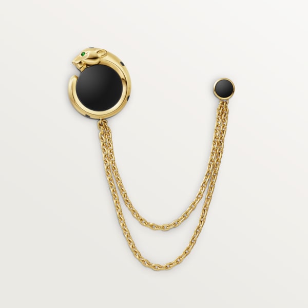 Panthère de Cartier 口袋珠寶 黃金，縞瑪瑙，沙弗萊石及黑色亮漆