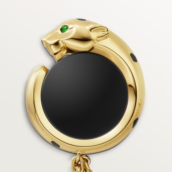 Panthère de Cartier 口袋珠寶 黃金，縞瑪瑙，沙弗萊石及黑色亮漆