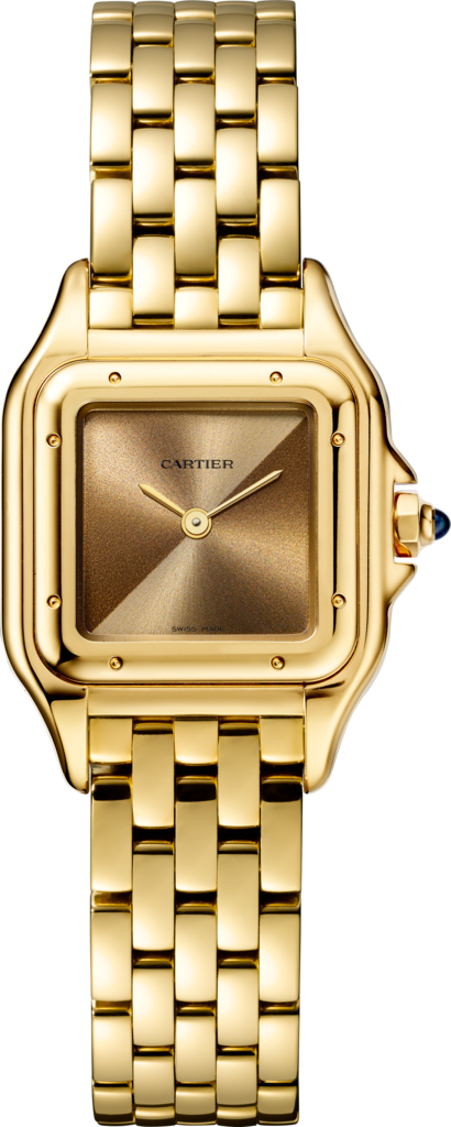 Panthère de Cartier 腕錶小型款，石英機芯，黃金
