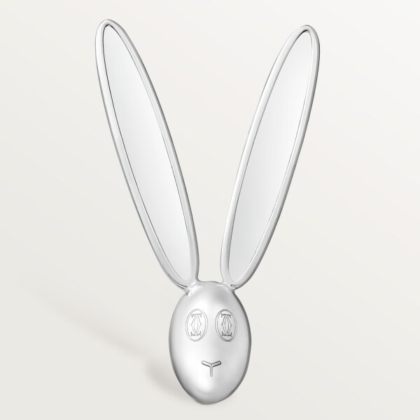 Cartier Baby 兔子圖案湯匙一對 純銀