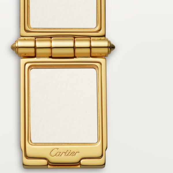 Diabolo de Cartier 相框鑰匙圈 漆面金色飾面金屬