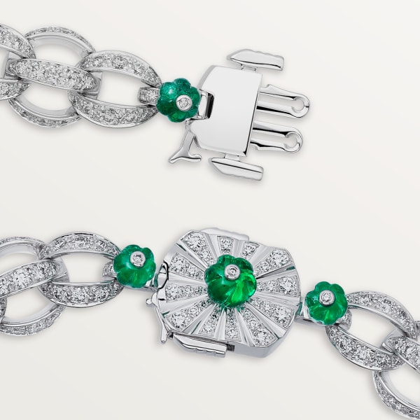 Creative Collection Necklace White gold, emeralds, rock crystal, onyx, diamonds