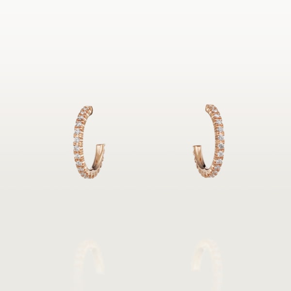 Etincelle de Cartier earrings Rose gold, diamonds