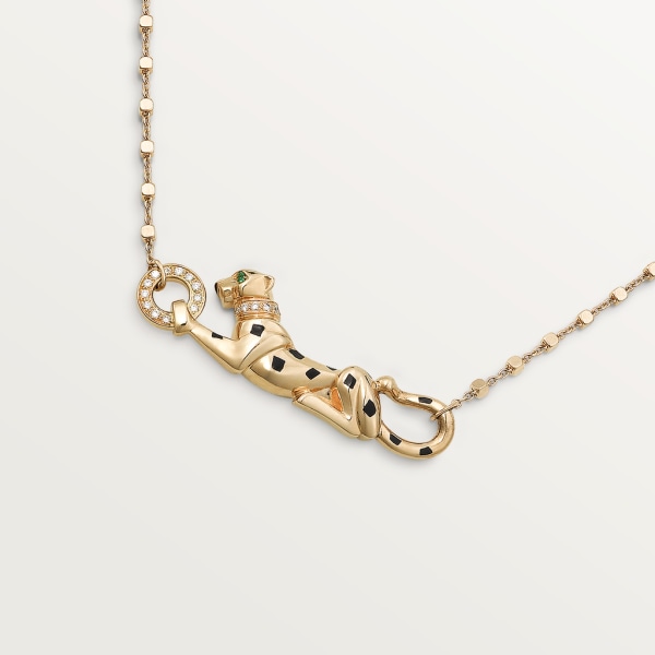 Panthère de Cartier necklace Yellow gold, tsavorite garnets, diamonds