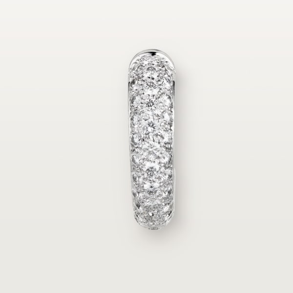 Etincelle de Cartier 耳環，小型款 18K白色黃金，鑽石