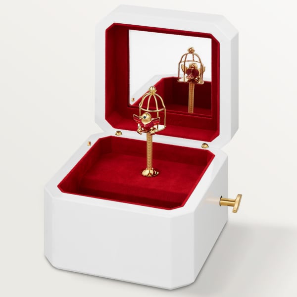 Diabolo de Cartier 音樂盒 漆面木材及漆面金色飾面金屬
