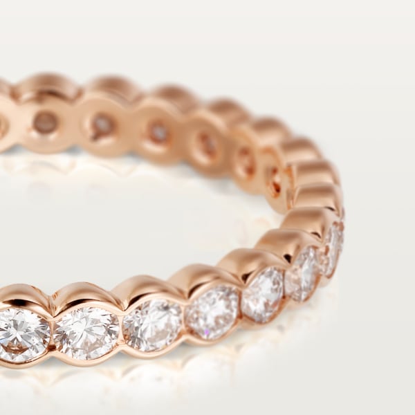 Broderie de Cartier 結婚戒指 18K玫瑰金，鑽石