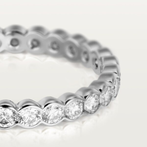 Broderie de Cartier wedding band, diamonds  White gold, diamonds