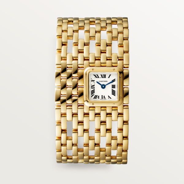 Panthère de Cartier 腕錶 手鐲腕錶，石英機芯，18K黃金