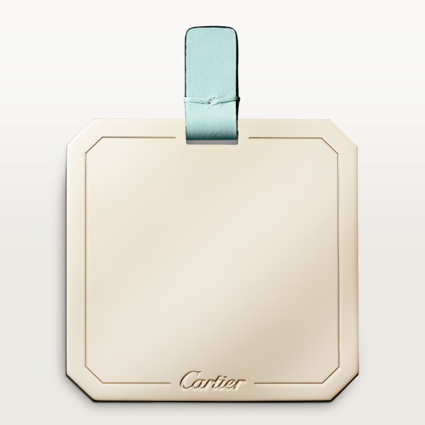 Shoulder Bag, Nano, Double C de Cartier Mint calfskin, golden and mint enamel-finish