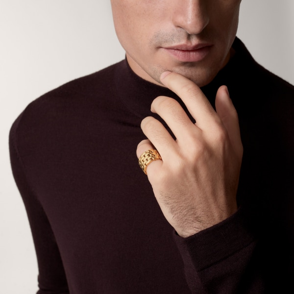 Maillon Panthère 戒指，五行款 18K黃金