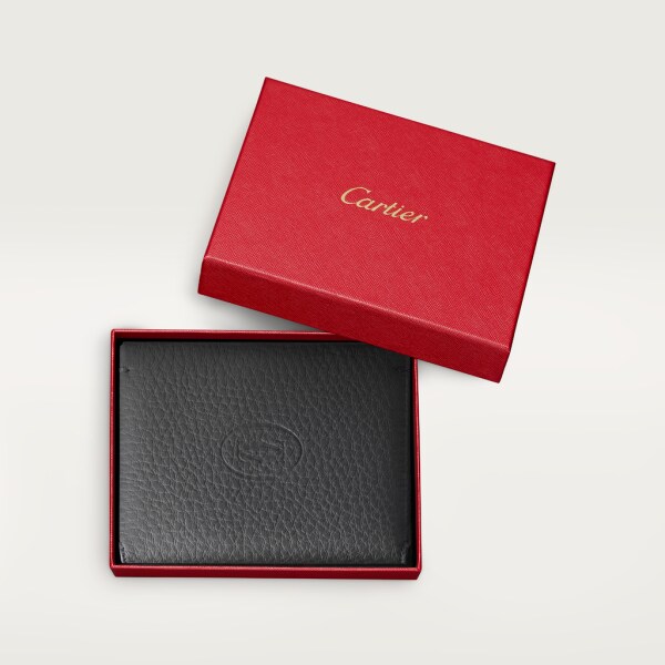 4-Credit Card Holder, Must de Cartier Grained anthracite calfskin