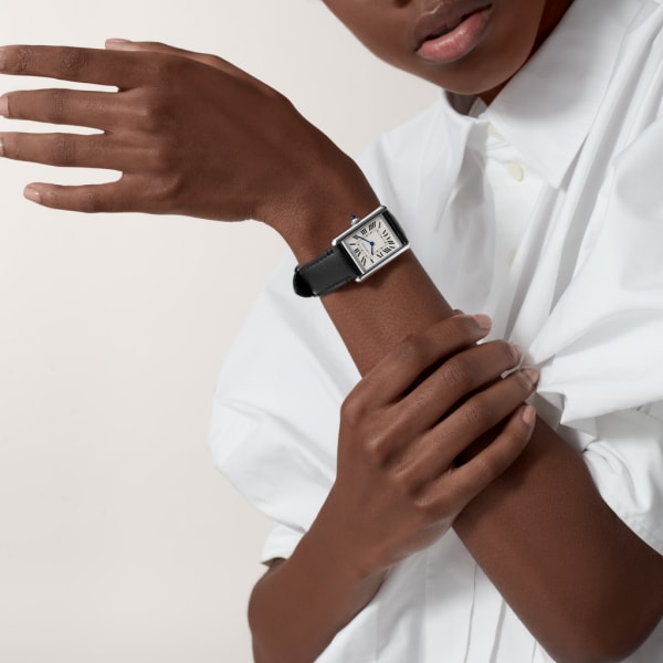 Tank Must 腕錶 大型款，SolarBeat™ 光電機芯，精鋼，非動物材質錶帶