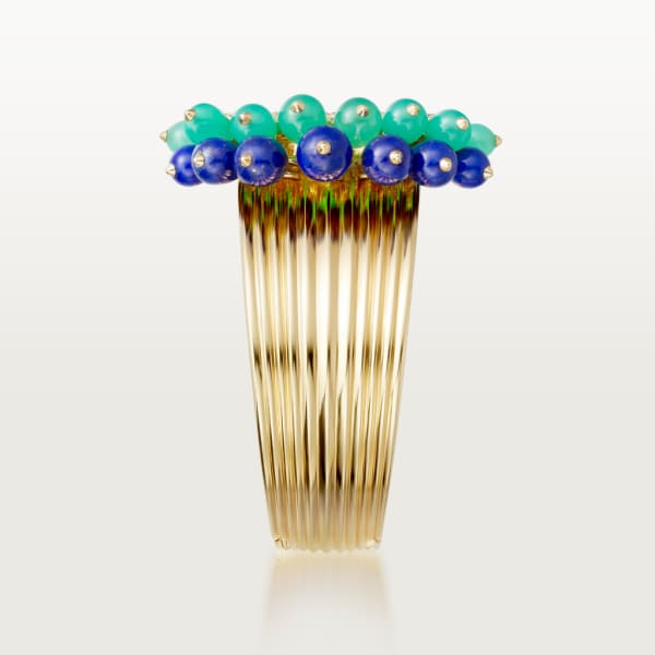 Cactus de Cartier 手鐲 黃金，綠玉髓，青金石，鑽石