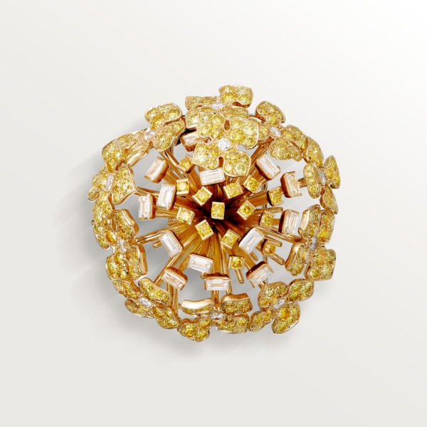 Cartier Fauna and Flora brooch Yellow gold, yellow diamonds, diamonds