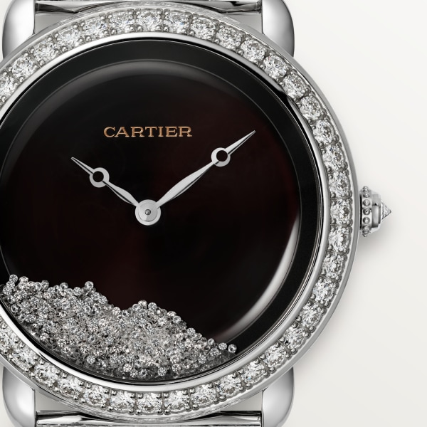 Révélation d'une Panthère watch 37 mm, manual, white gold, diamonds, lacquer