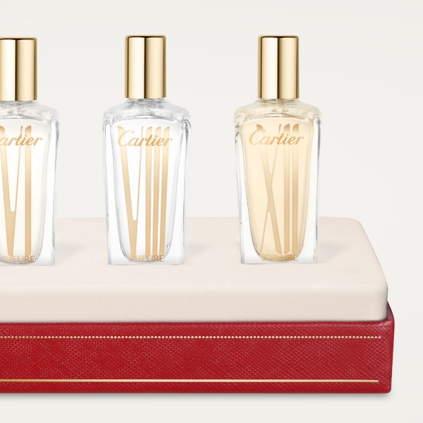 Les Heures de Parfum、Heure I、II、V、VI、VIII 及 x II 禮品裝，6 x 15毫升 盒子