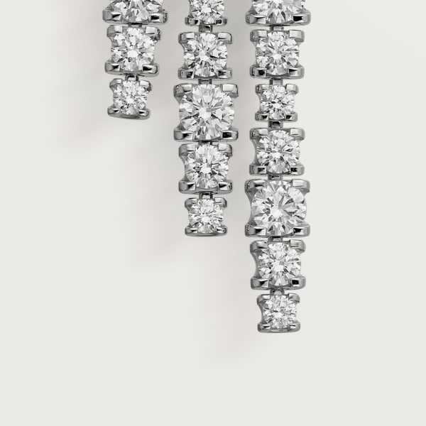 Essential Lines earrings White gold, diamonds