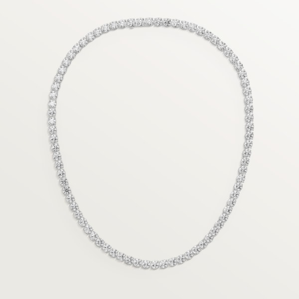 Essential Lines necklace Platinum, diamonds