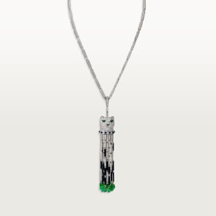 Panthère de Cartier long necklace, emerald, multi-wear, large