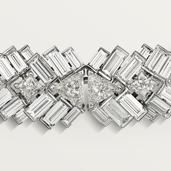 Reflection de Cartier 項鏈 18K白色黃金，鑽石