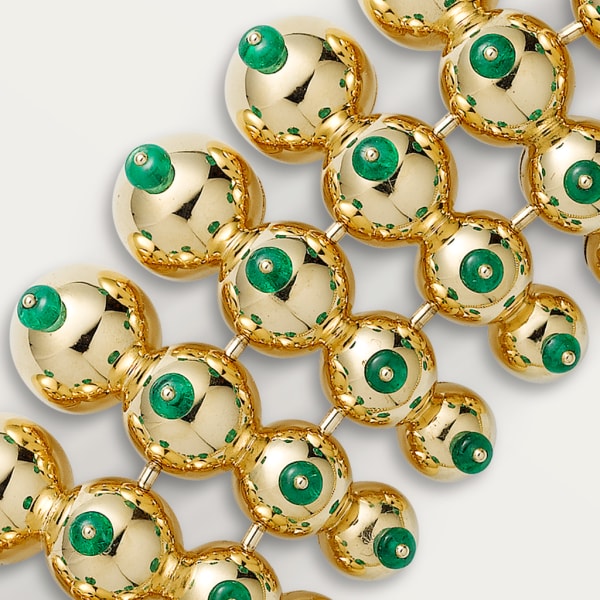 Cactus de Cartier necklace Yellow gold, emeralds, diamonds