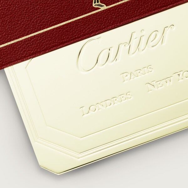 Diabolo de Cartier mirror bag charm Red calfskin