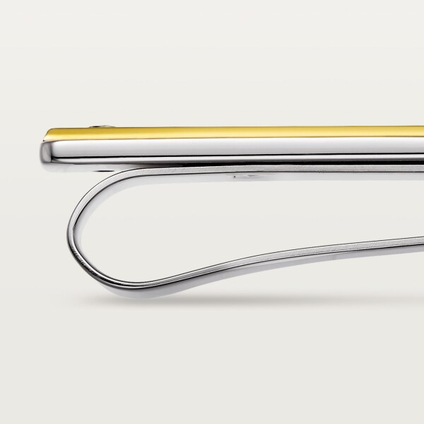 CROG000582 Santos de Cartier tie clip Gold and steel Cartier
