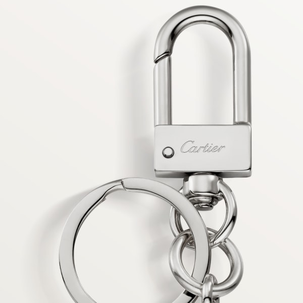 Louis Cartier Vendôme “Touch Wood” 鑰匙圈 鍍鈀飾面及金色飾面金屬，望加錫烏木