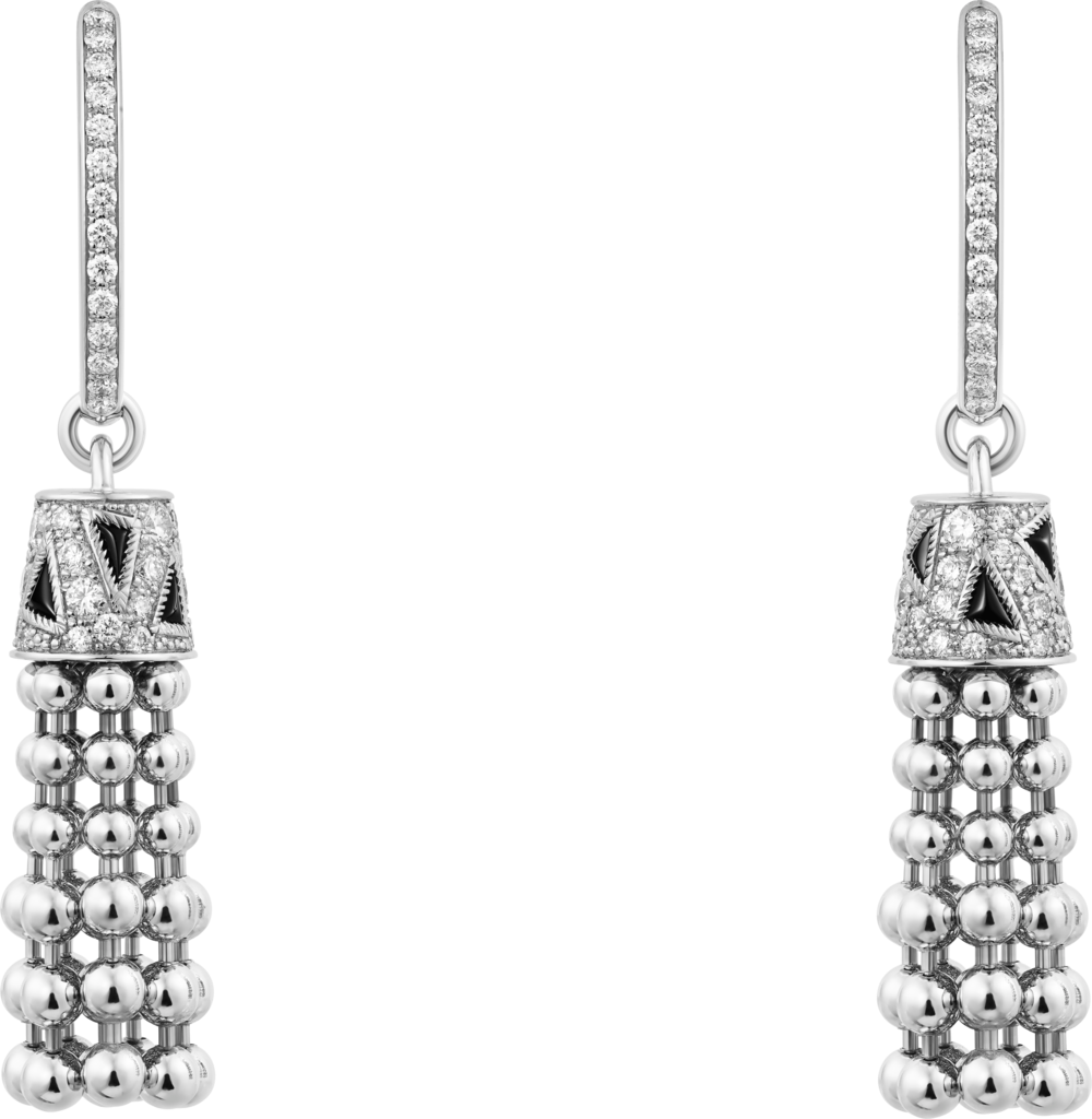 Panthère de Cartier earringsWhite gold, onyx, diamonds