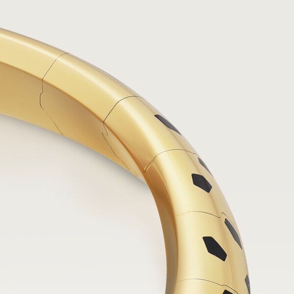 Panthère de Cartier necklace Yellow gold, lacquer, onyx, tsavorite garnets