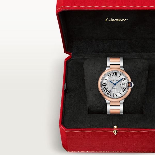 Ballon Bleu de Cartier 腕錶 42毫米，自動上鏈機械機芯，18K玫瑰金，精鋼