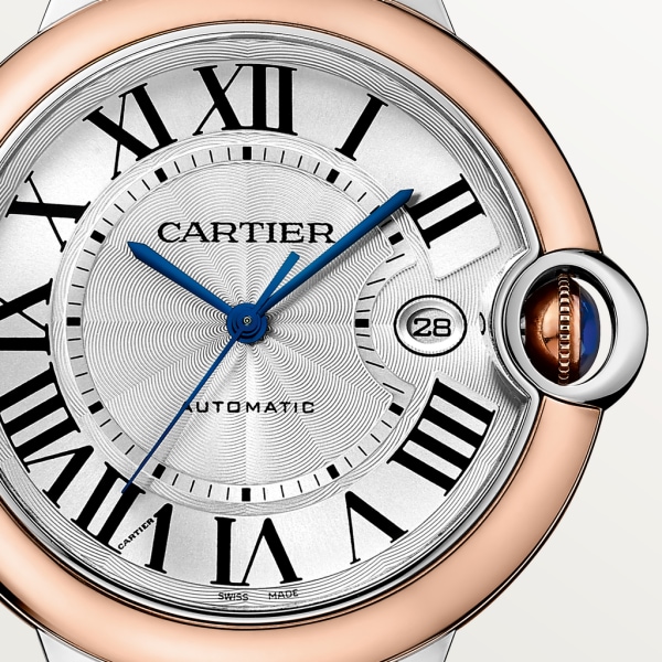 Ballon Bleu de Cartier 腕錶 42毫米，自動上鏈機械機芯，18K玫瑰金，精鋼