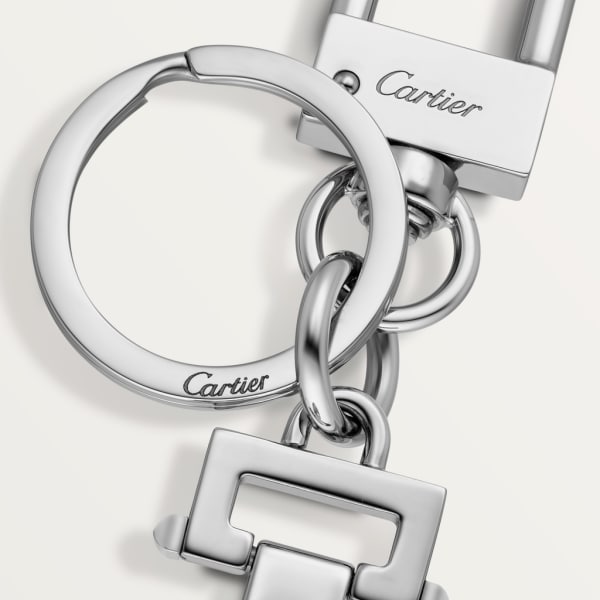 Pasha de Cartier 鑰匙圈 鍍鈀飾面金屬，樹脂