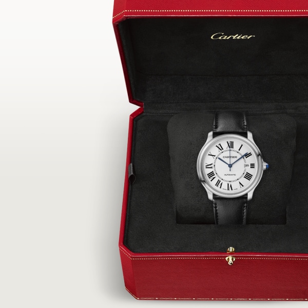 Ronde Must de Cartier 腕錶 40毫米，自動上鏈機械機芯，精鋼，非動物材質錶帶