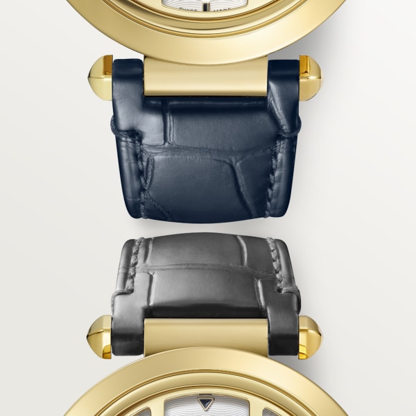 Pasha de Cartier 腕錶 41毫米，自動上鏈機械機芯，黃金，可更換式皮革錶帶