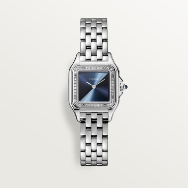 Panthère de Cartier 腕錶 小型款，石英機芯，精鋼，鑽石