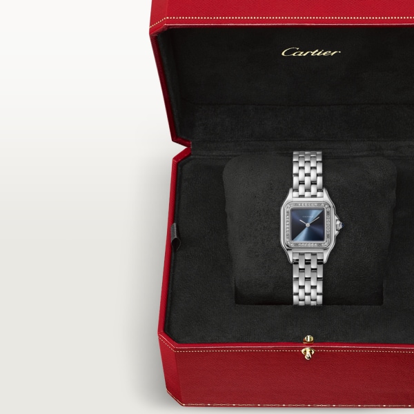 Panthère de Cartier 腕錶 小型款，石英機芯，精鋼，鑽石