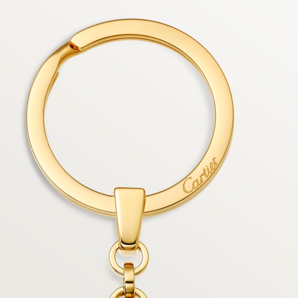 鑰匙圈 Double C 標誌系列 金色飾面