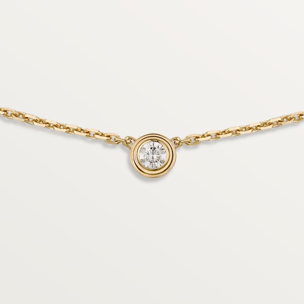 Cartier d'Amour 項鏈，超小型款 18K黃金，鑽石